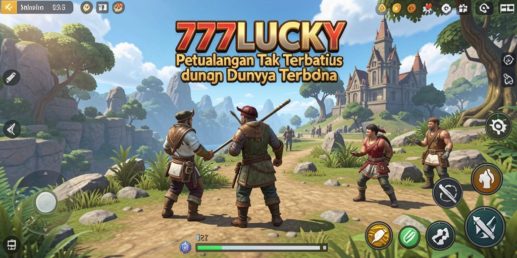 Tampilan gameplay <strong>777LUCKY</strong> di dunia terbuka yang memukau.