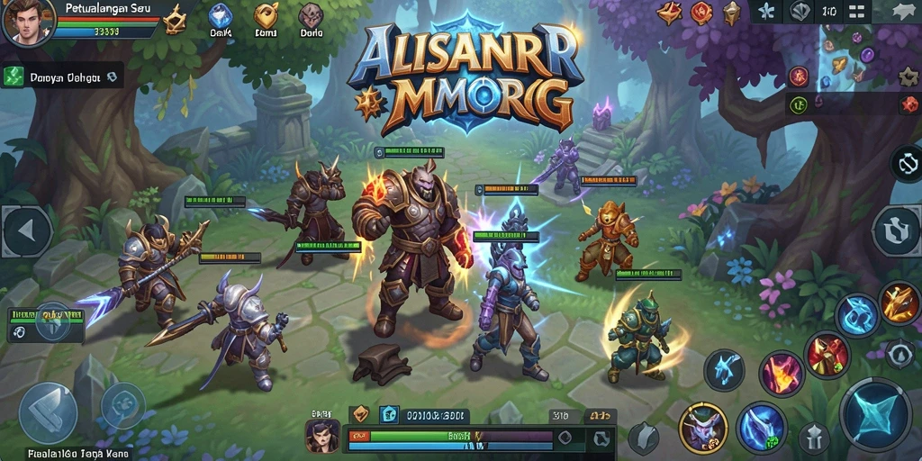 Gameplay seru ALISANRP yang menampilkan petualangan MMORPG.