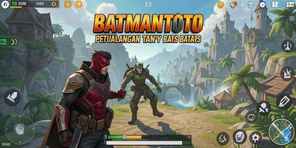 Tampilan gameplay epik dari dunia terbuka BATMANTOTO.