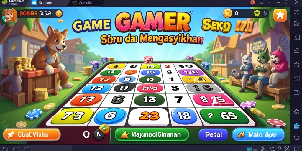 Screenshot GAMERP menunjukkan suasana permainan Bingo yang seru.