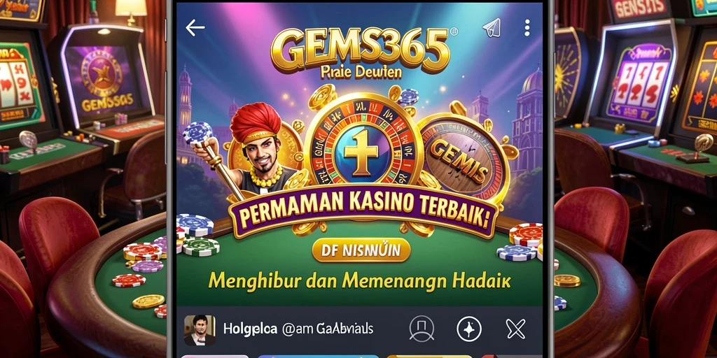 Screenshot gameplay GEMS365 yang menunjukkan keseruan kasino.