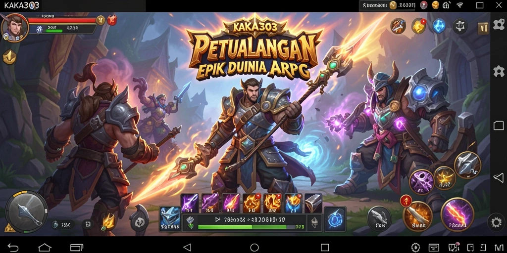 Screenshot gameplay KAKA303 menunjukkan aksi seru dalam dunia ARPG yang menawan.