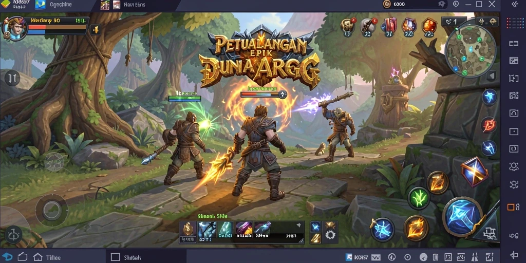 Tampilan gameplay KO857 dengan grafis yang menakjubkan.
