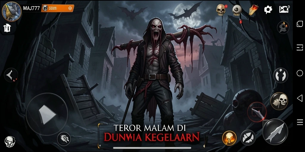 Screenshot MAJ777 menampilkan suasana mencekam dan gameplay yang penuh ketegangan.