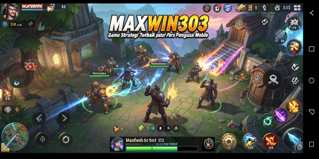 Tampilan screenshot gameplay MAXWIN303 yang menunjukkan pertempuran strategis.