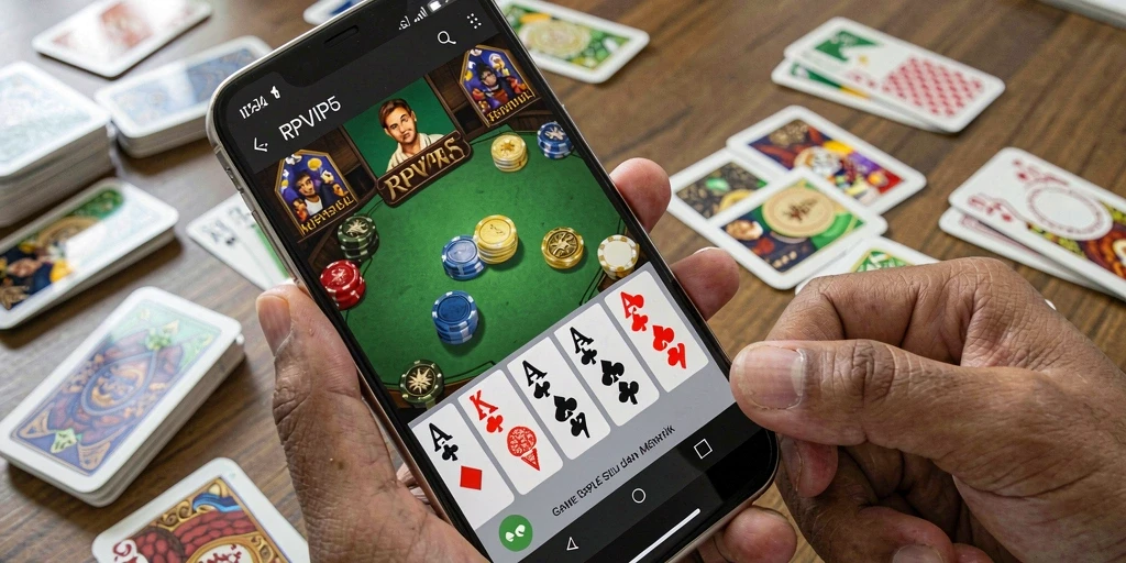 Tampilan gameplay seru di RPVIP5 saat bermain Gaple.