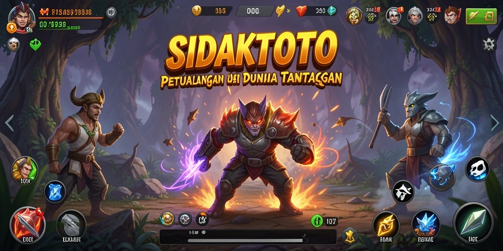 Tampilan gameplay seru SIDAKTOTO saat menjelajahi dunia petualangan.