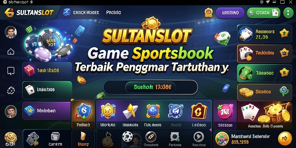 Tampilan permainan SULTANSLOT dengan berbagai pilihan taruhan olahraga.