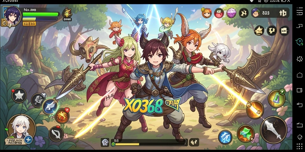 Screenshot menampilkan petualangan mendebarkan di gameplay anime.